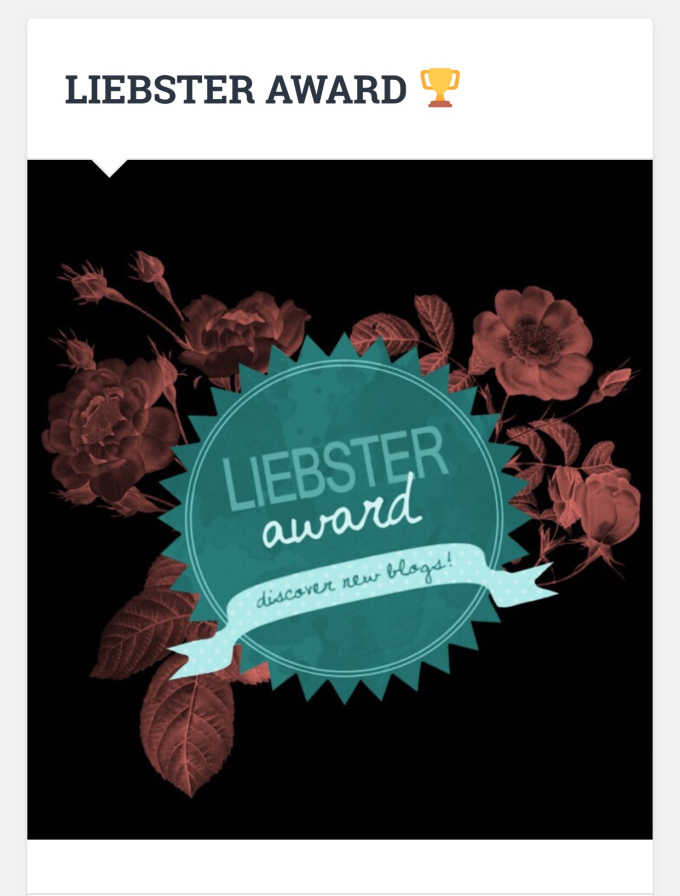 Nominated For Liebster Blogger&nbsp;Award(2nd)