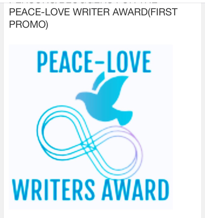 Nominated for Peace-Love-Writers Award(1st)