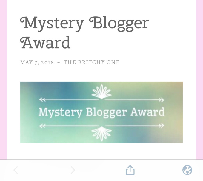 Nominated for Mystery Blogger Award(3rd)